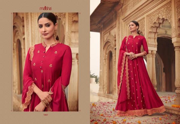 Maisha Maskeen Fancy Silk Designer Readymade Gown Collection